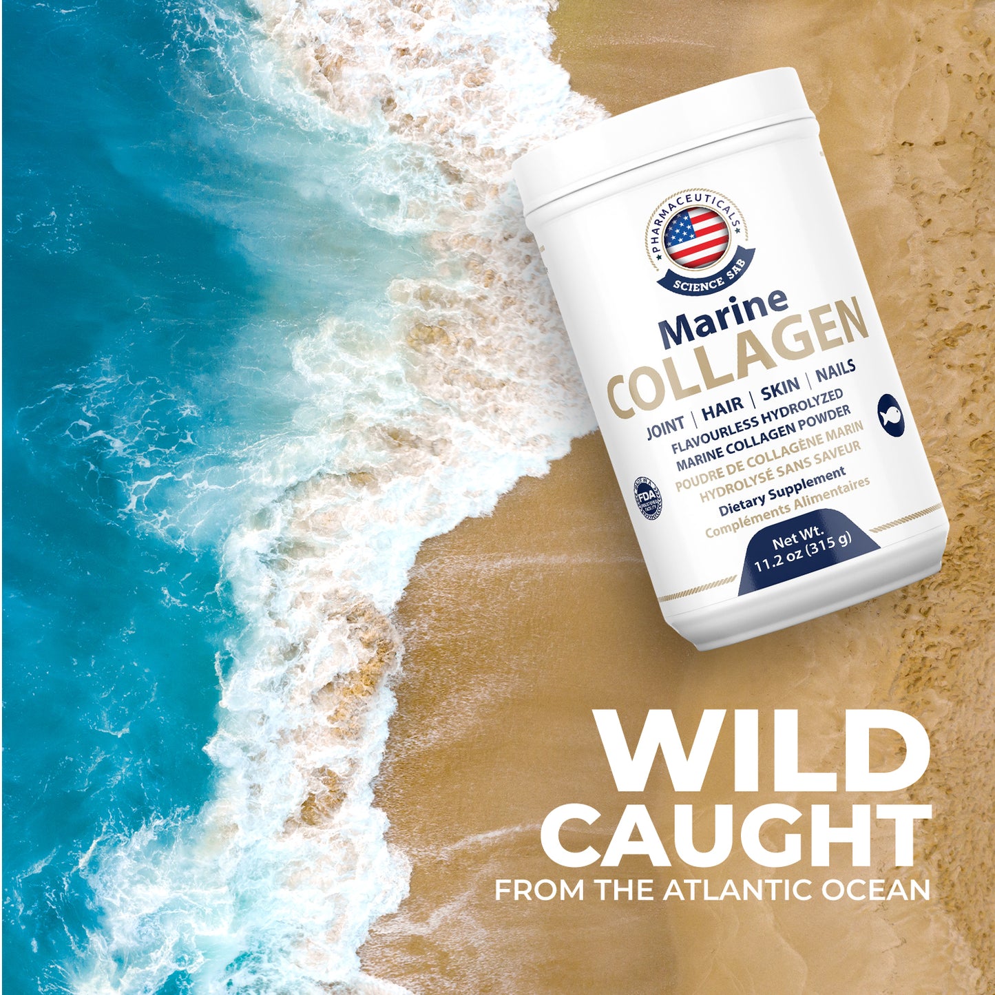 100% Pure Marine collagen ( 30 days supply )