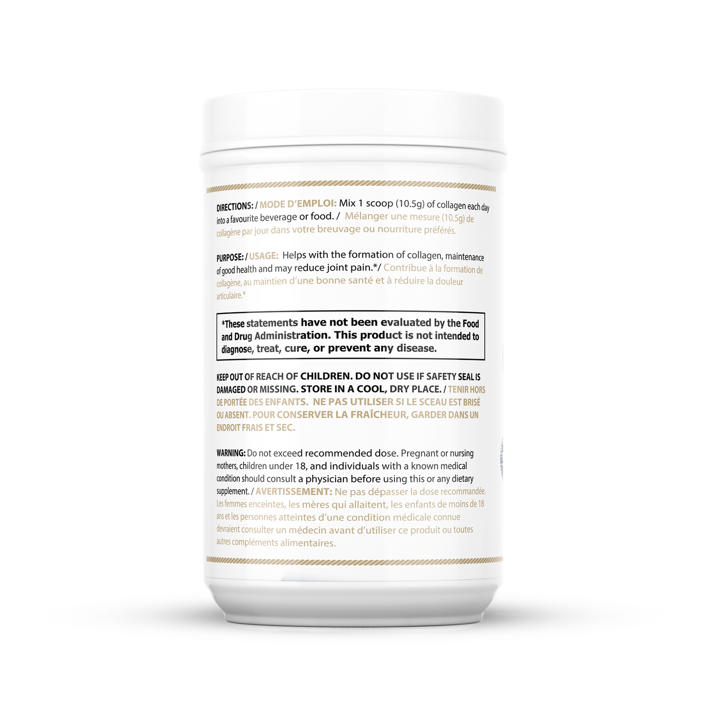 Collagène marin 100 % pur 3 (approvisionnement de 90 jours)